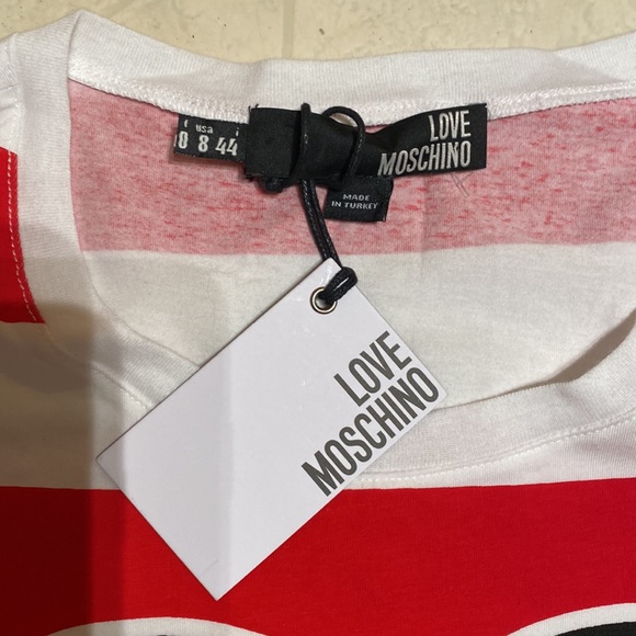 Womens Love MOSCHINO ❤️ USA Shirt, NEW! Size MEDIUM (8)🇺🇸 - Picture 2 of 8